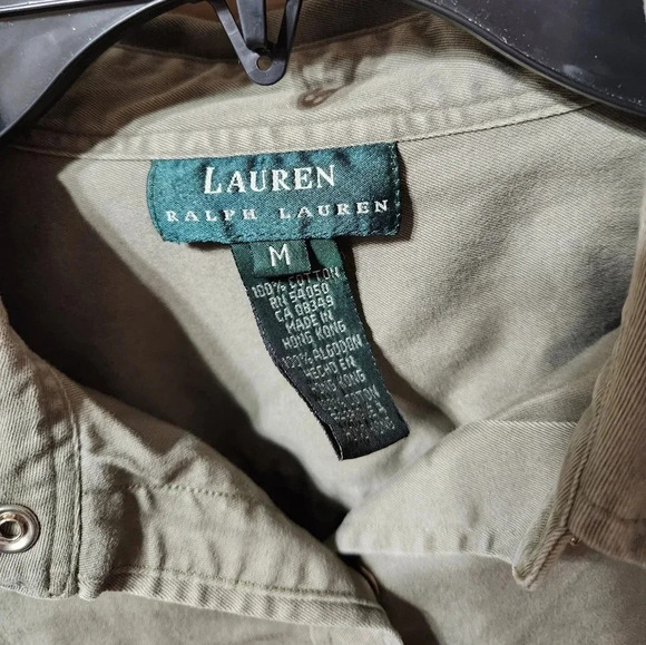 Lauren Ralph Lauren Vintage Y2K Cotton Twill Authentic Outdoor Utility Shirt - Picture 11 of 12